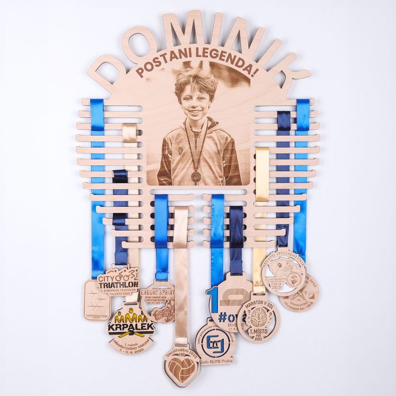 Obesalnik za medalje Premium s veliko fotografijo