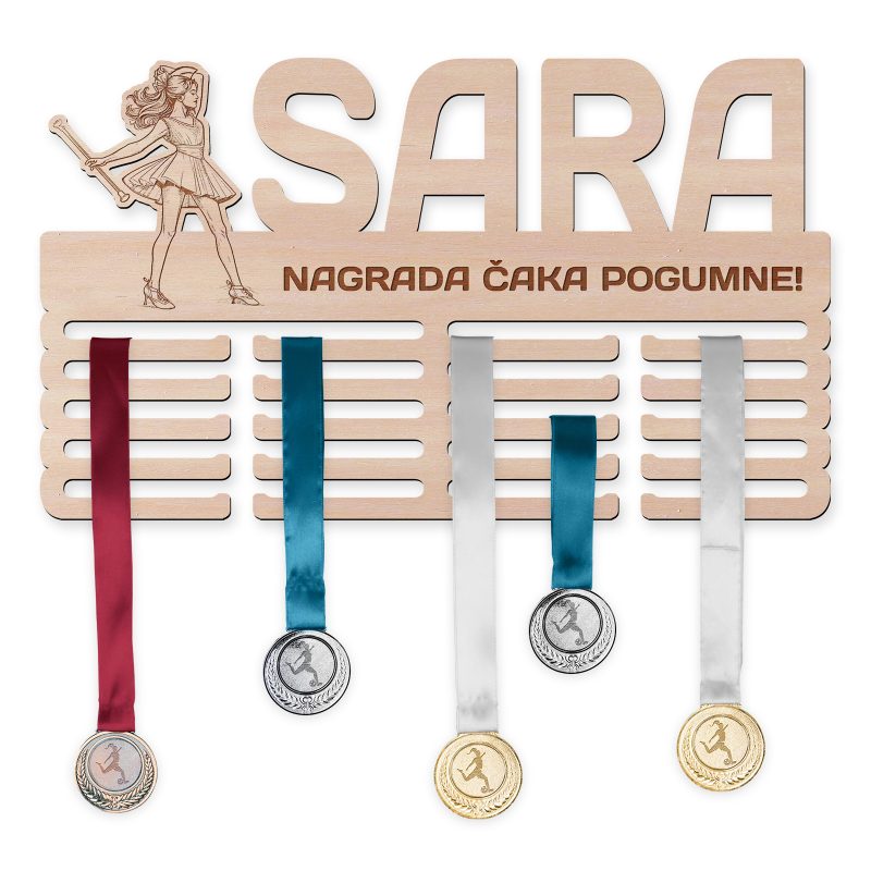 Obesalnik za medalje - Mažoretke