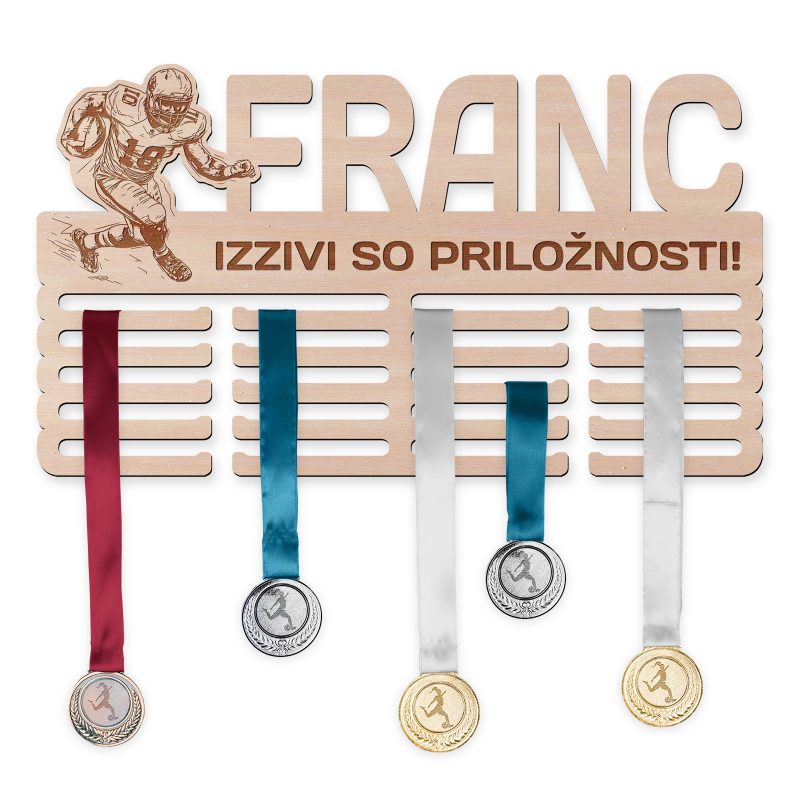 Obesalnik za medalje - Ameriški nogomet, Moški