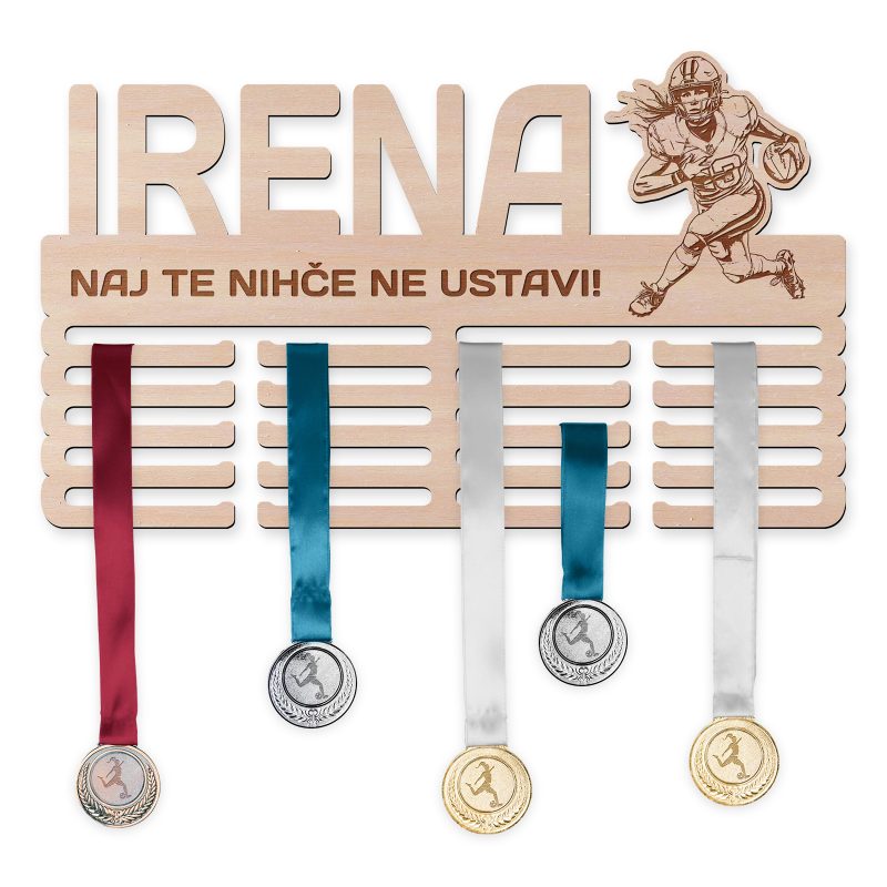 Obesalnik za medalje - Ameriški nogomet, Ženska