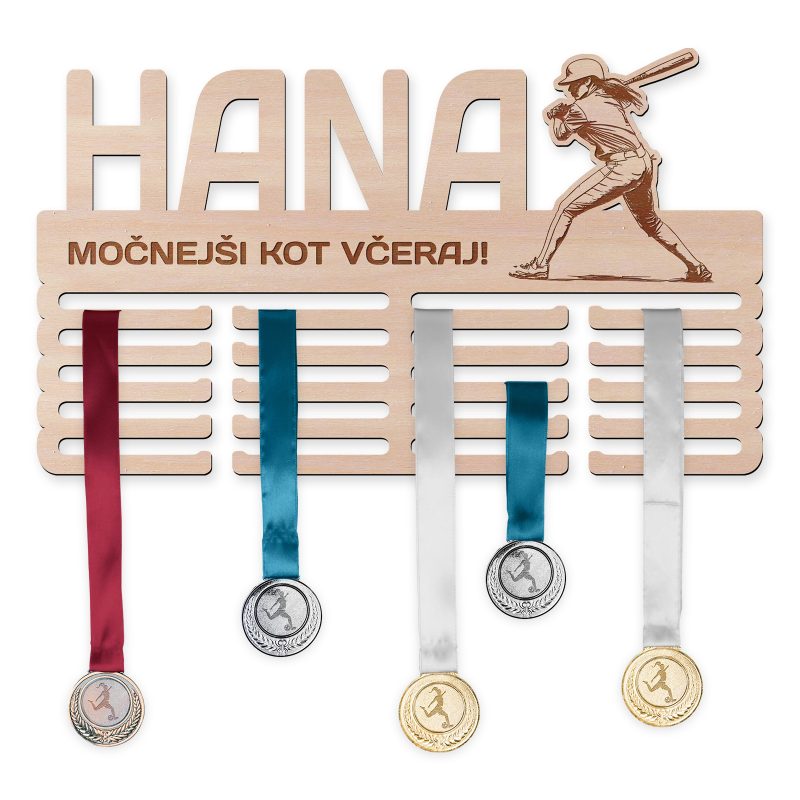 Obesalnik za medalje - Baseball, Ženska