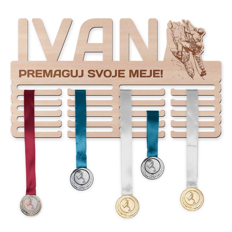 Obesalnik za medalje - Plezanje, Moški