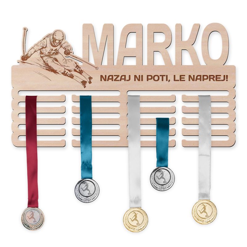 Obesalnik za medalje - Alpsko smučanje, Moški