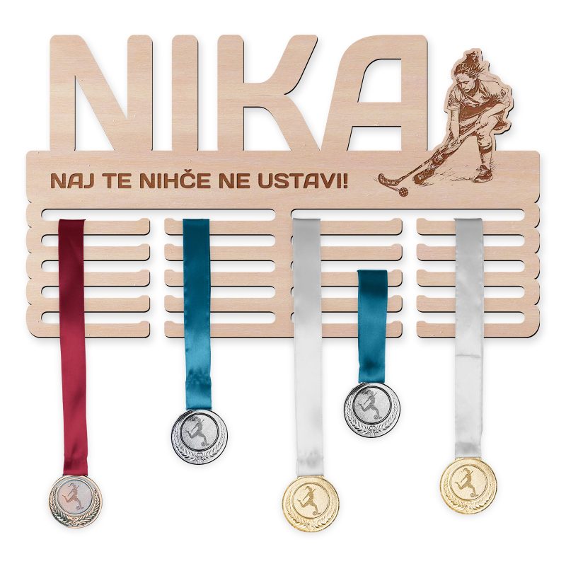 Obesalnik za medalje - Florbal, Ženska