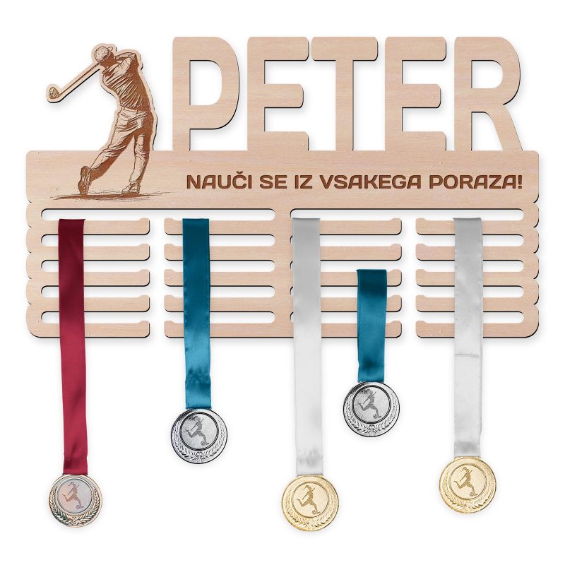 Obesalnik za medalje - Golf, Moški