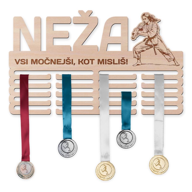 Obesalnik za medalje - Judo, Ženska