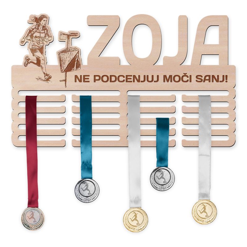 Obesalnik za medalje - Orientacijski tek, Ženska