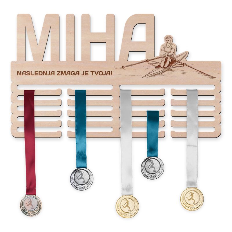 Obesalnik za medalje - Veslanje, Moški