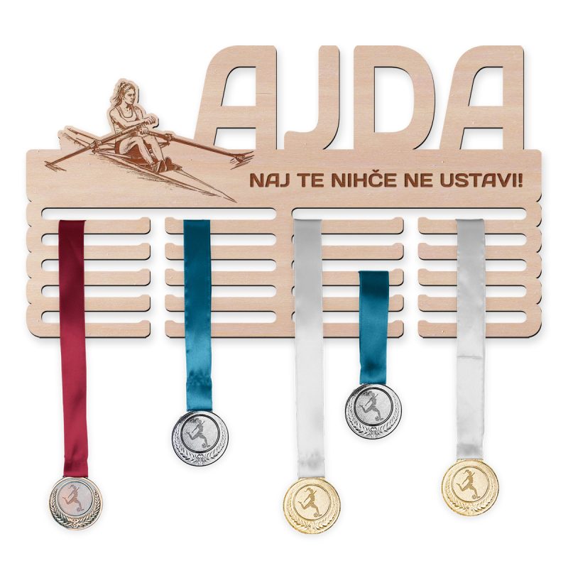 Obesalnik za medalje - Veslanje, Ženska