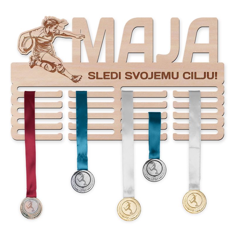 Obesalnik za medalje - Rugby, Ženska