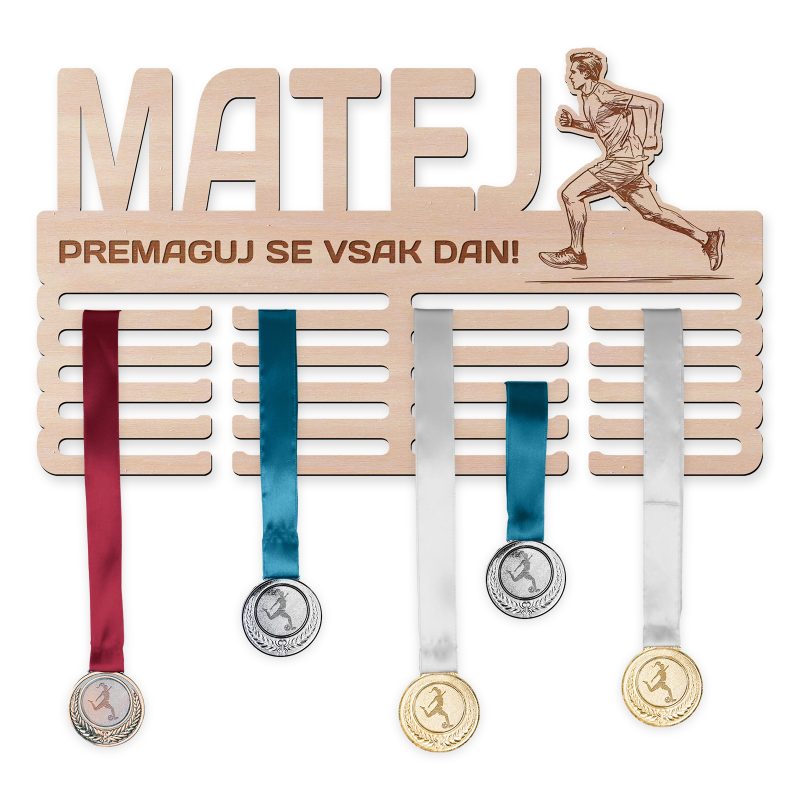 Obesalnik za medalje - Tek, Moški