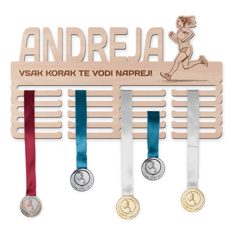 Obesalnik za medalje - Tek, Ženska