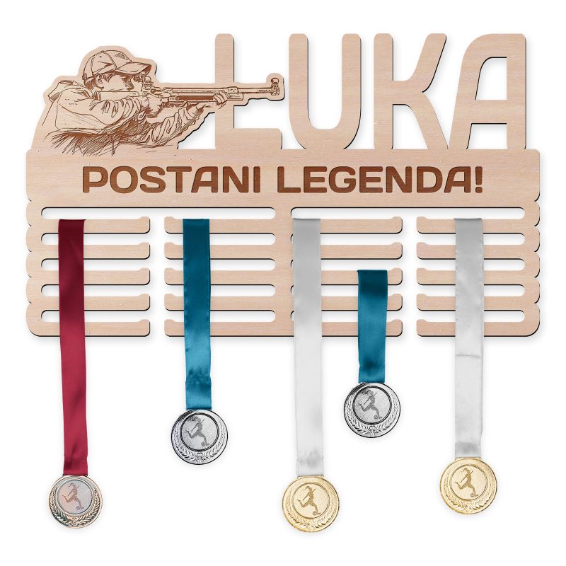 Obesalnik za medalje - Streljanje, Moški