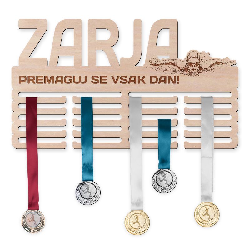 Obesalnik za medalje - Plavanje, Ženska