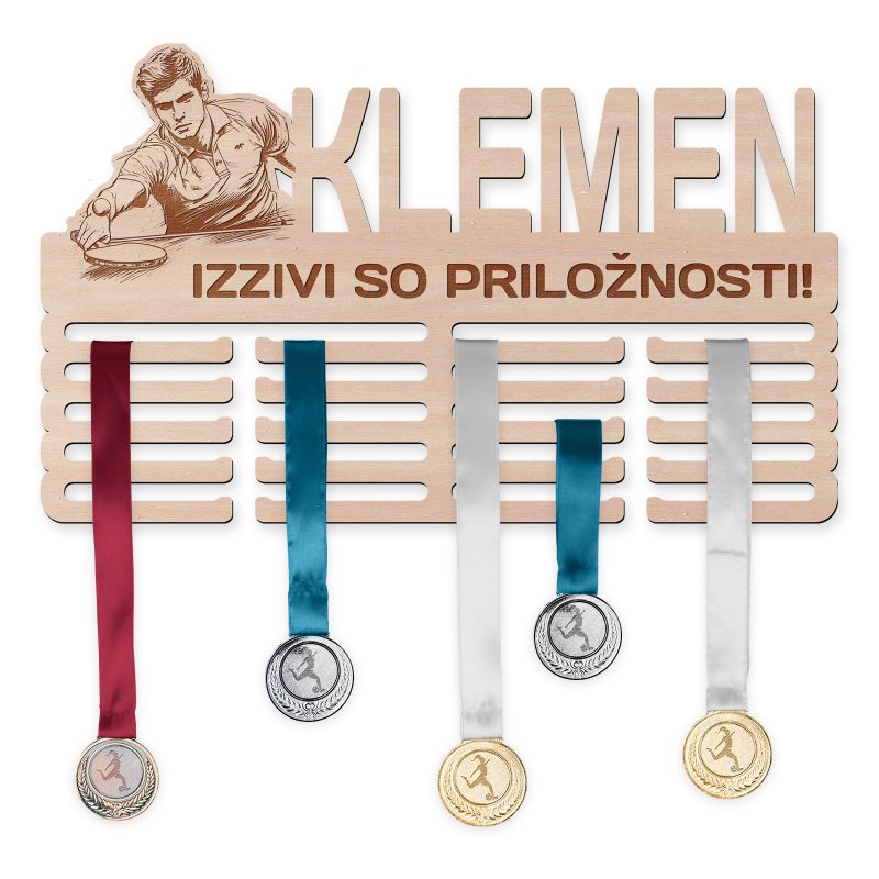 Obesalnik za medalje - Namizni tenis, Moški