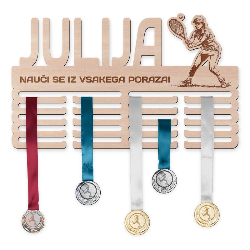 Obesalnik za medalje - Tenis, Ženska