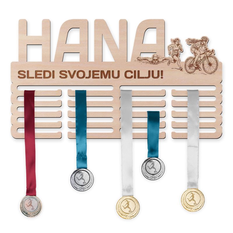 Obesalnik za medalje - Triatlon, Ženska