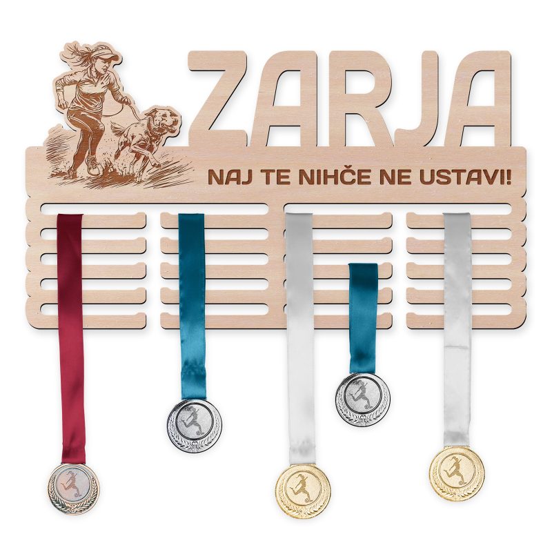 Obesalnik za medalje - Pasji tek, Ženska