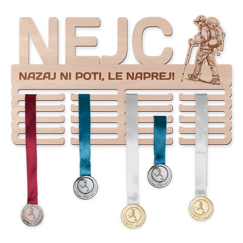 Obesalnik za medalje - Pohodništvo, Moški