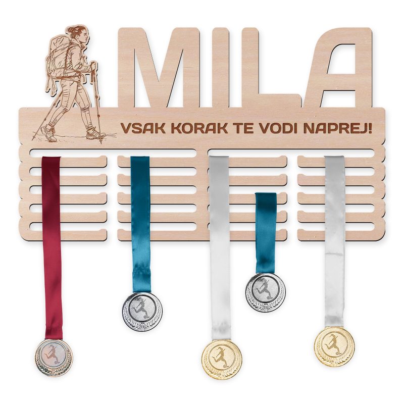 Obesalnik za medalje - Pohodništvo, Ženska